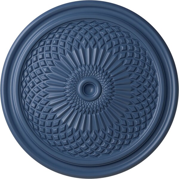 Ekena Millwork Trinity Ceiling Medallion (Fits Canopies up to 3"), Hand-Painted Americana, 22"OD x 1 3/4"P CM22TNAMF - main